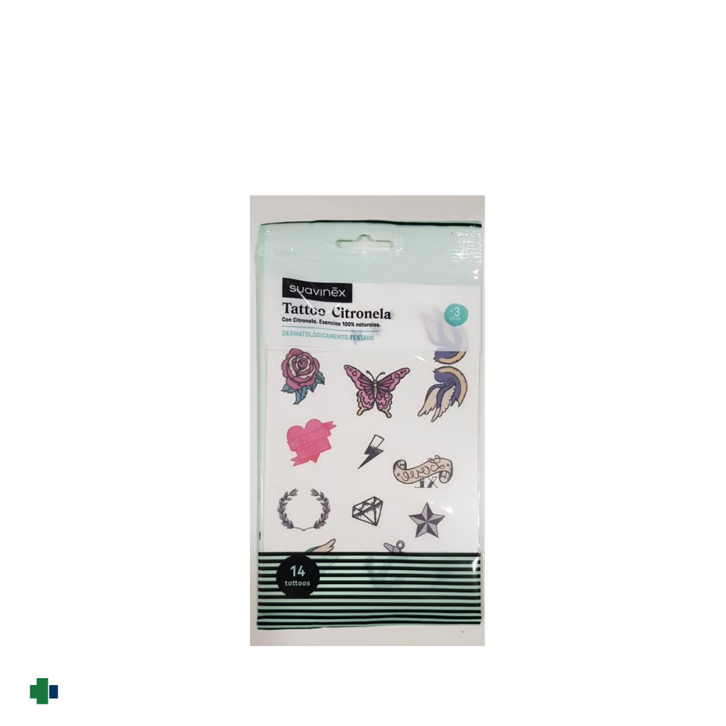 SUAVINEX TATTO CON CITRONELA 14 UNIDADES