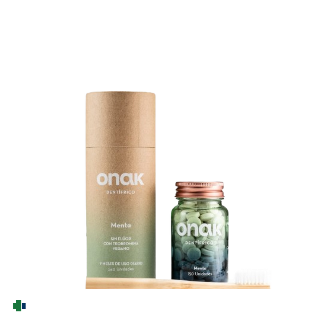 ONAK PASTA DENTTIFRICA SOLIDA NATURAL 540 UNIDADES (9 MESES DE USO)