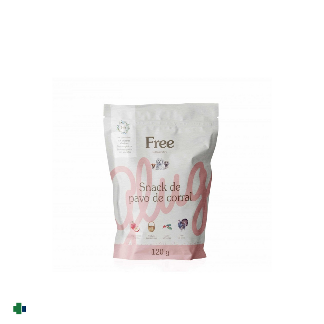 DINGONATURA FREE SNACK PAVO DE CORRAL 120G