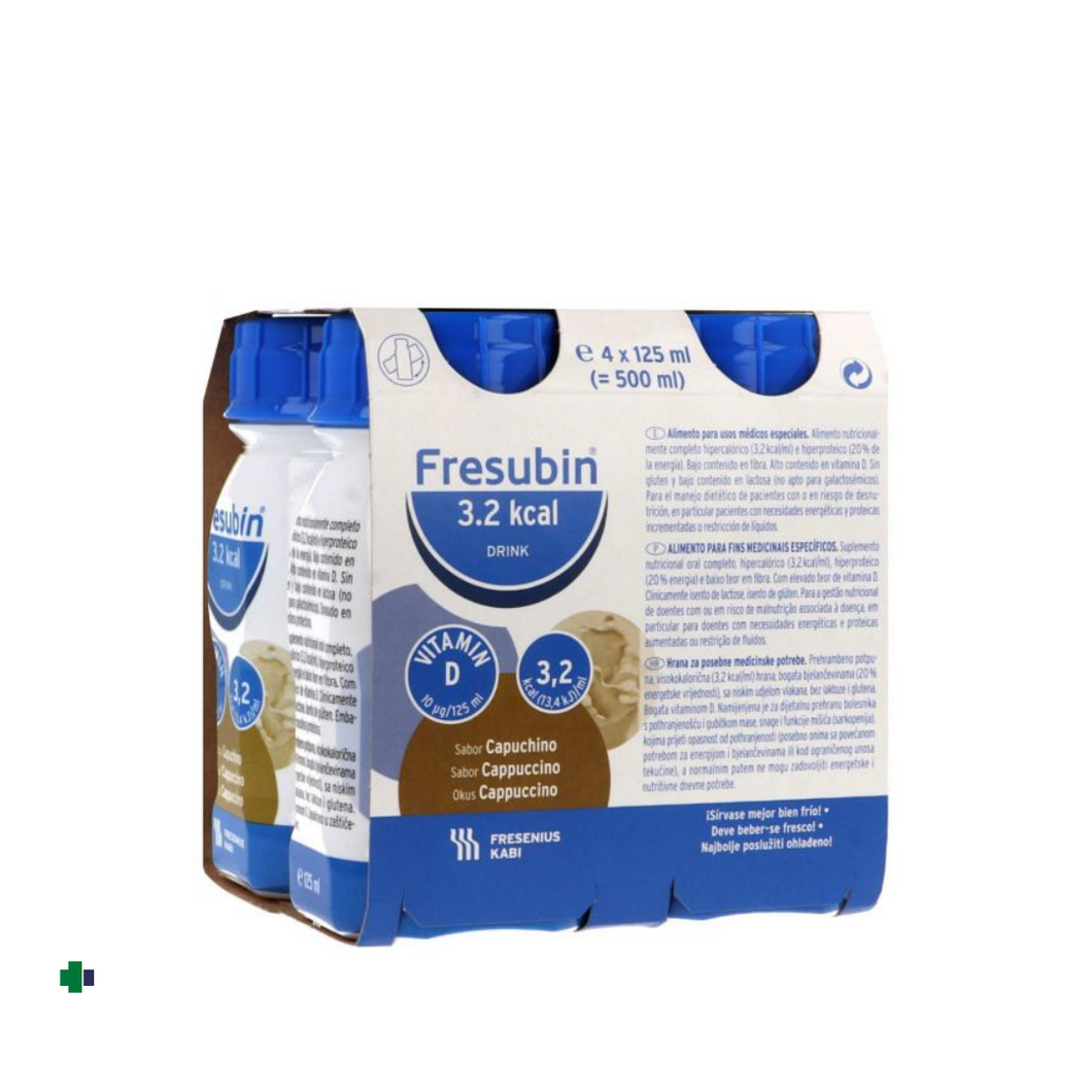 FRESUBIN DRINK 3,2 KCA.  4X125 ML SABOR CAPUCHINO