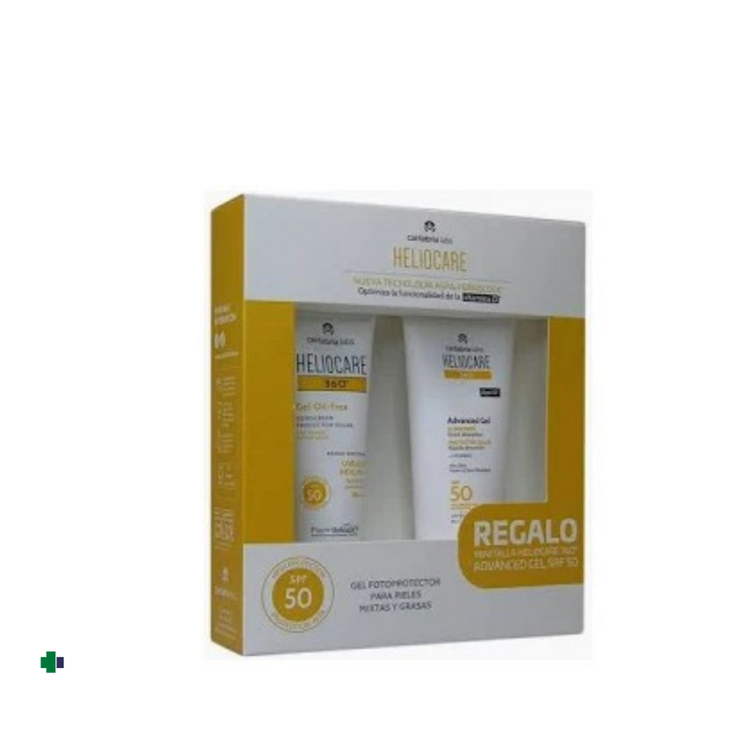 HELIOCARE 360º SPF 50   PACK GEL OIL FREE PROTECTOR SOLAR  50 ML