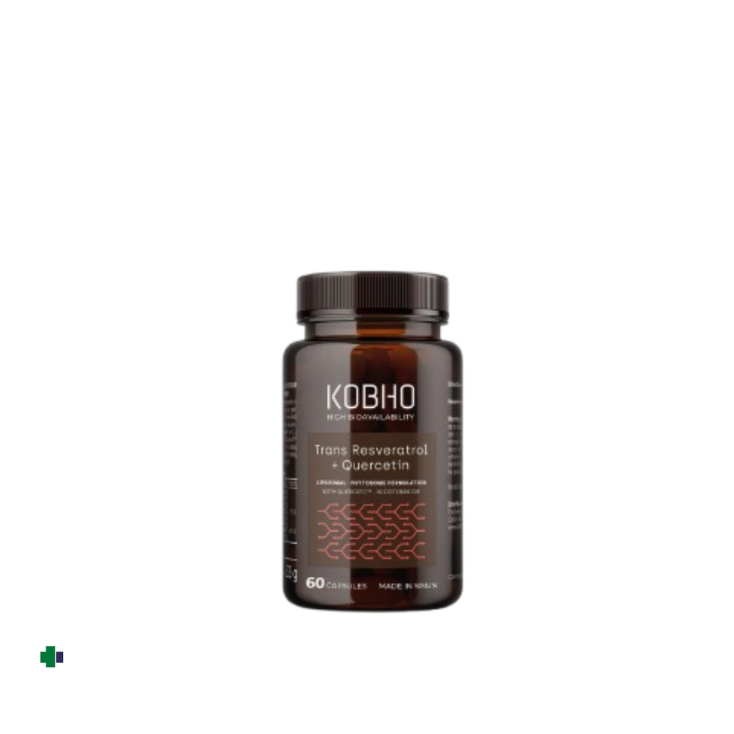 KOBHO TRANS RESVERATROL +  QUERCETIN 60 CAPSULAS