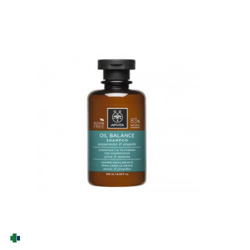 APIVITA CHAMPÚ EQUILIBRANTE CABELLO GRASO MENTA Y PROPÓLEO