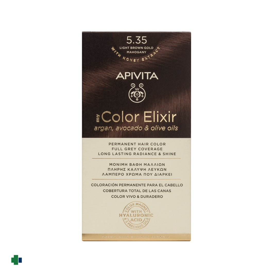 APIVITA TINTE 5.35 CASTAÑO CLARO DORADO CAOBA