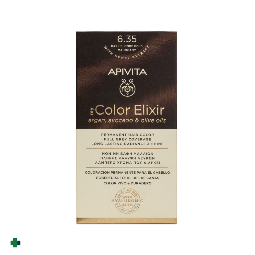 APIVITA TINTE  6.35 RUBIO OSCURO DORADO CAOBA