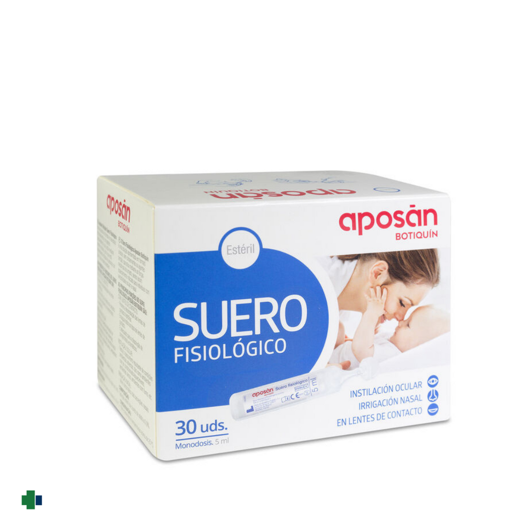 Suero fisiológico estéril monodosis 5 ml caja de 30 unidades 