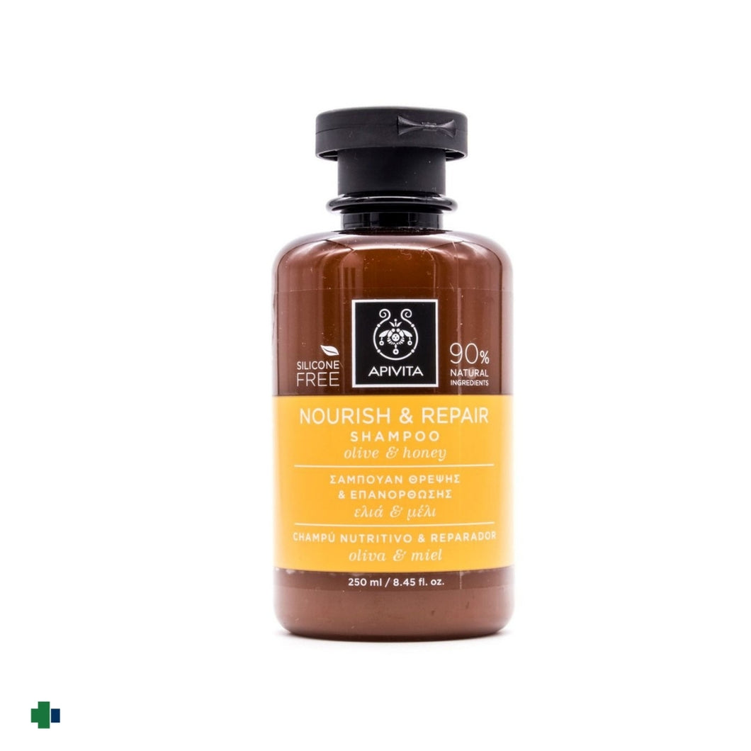APIVITA CHAMPÚ NUTRITIVO Y REPARADOR OLIVA Y MIEL 250 ML