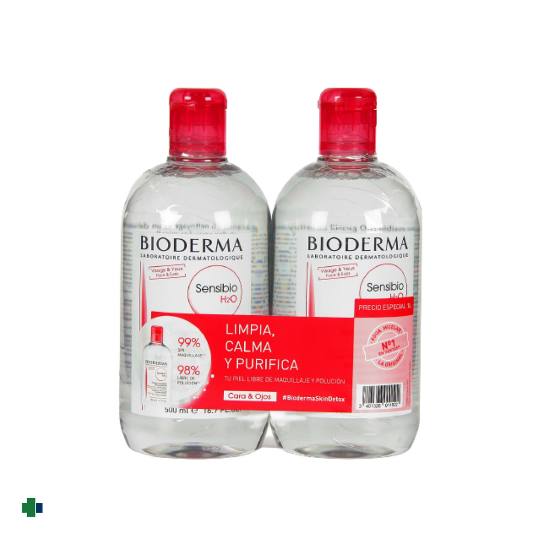 BIODERMA PACK SENSIBIO H2O  2X500 ML