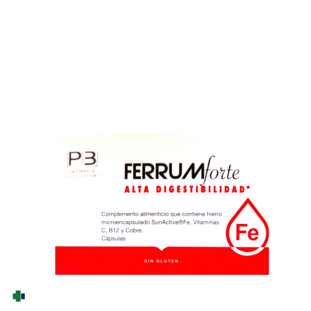 P|B FERRUM FORTE 30 CAPSULAS