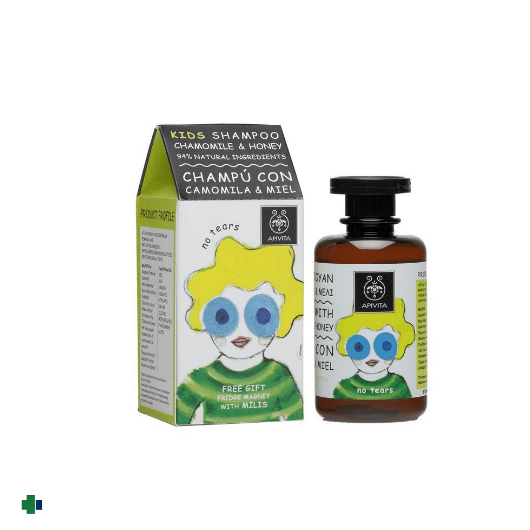 APIVITA KIDS CHAMPU CAMOMILA & MIEL 250 ML