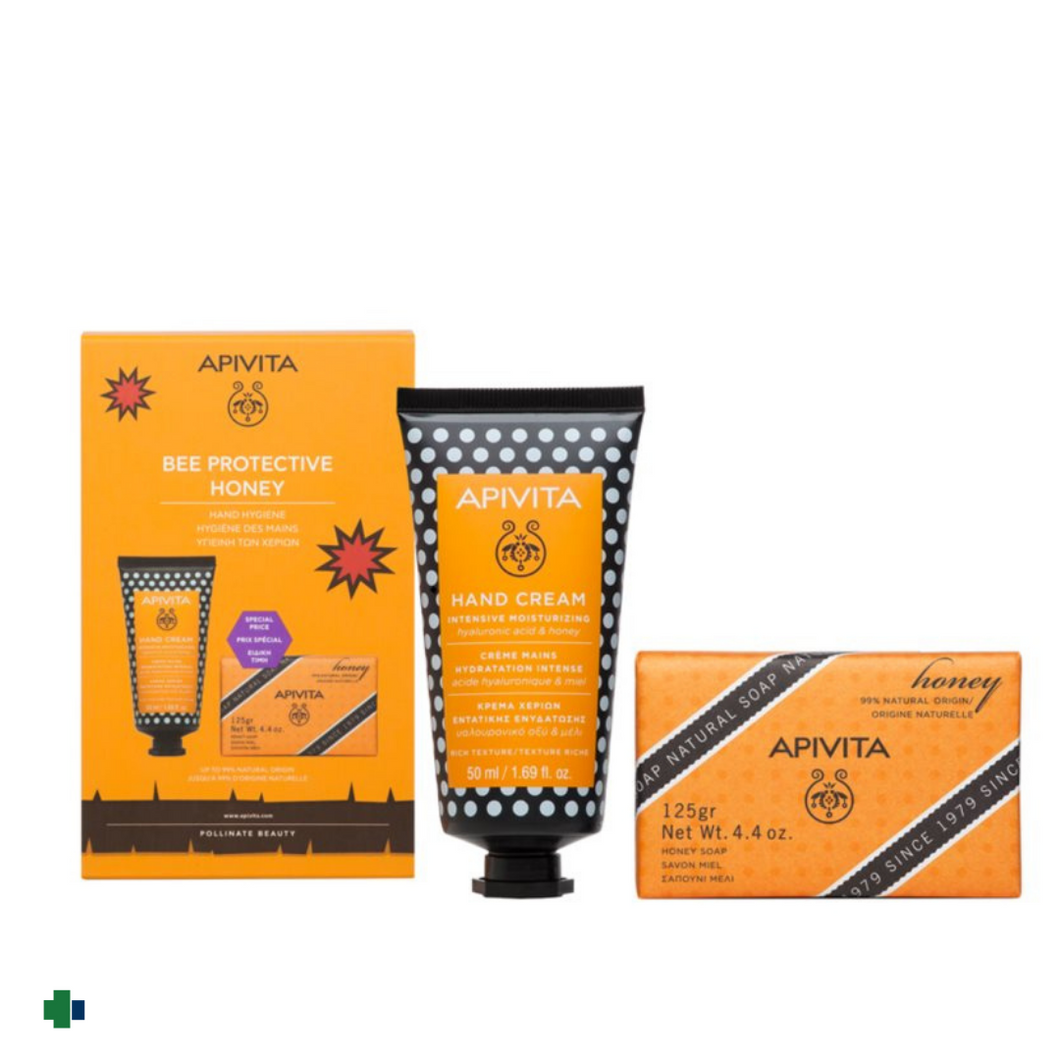 APIVITA PACK CREMA HIDRATANTE INTENSIVA DE MANOS + JABON PROPOELO 125GR