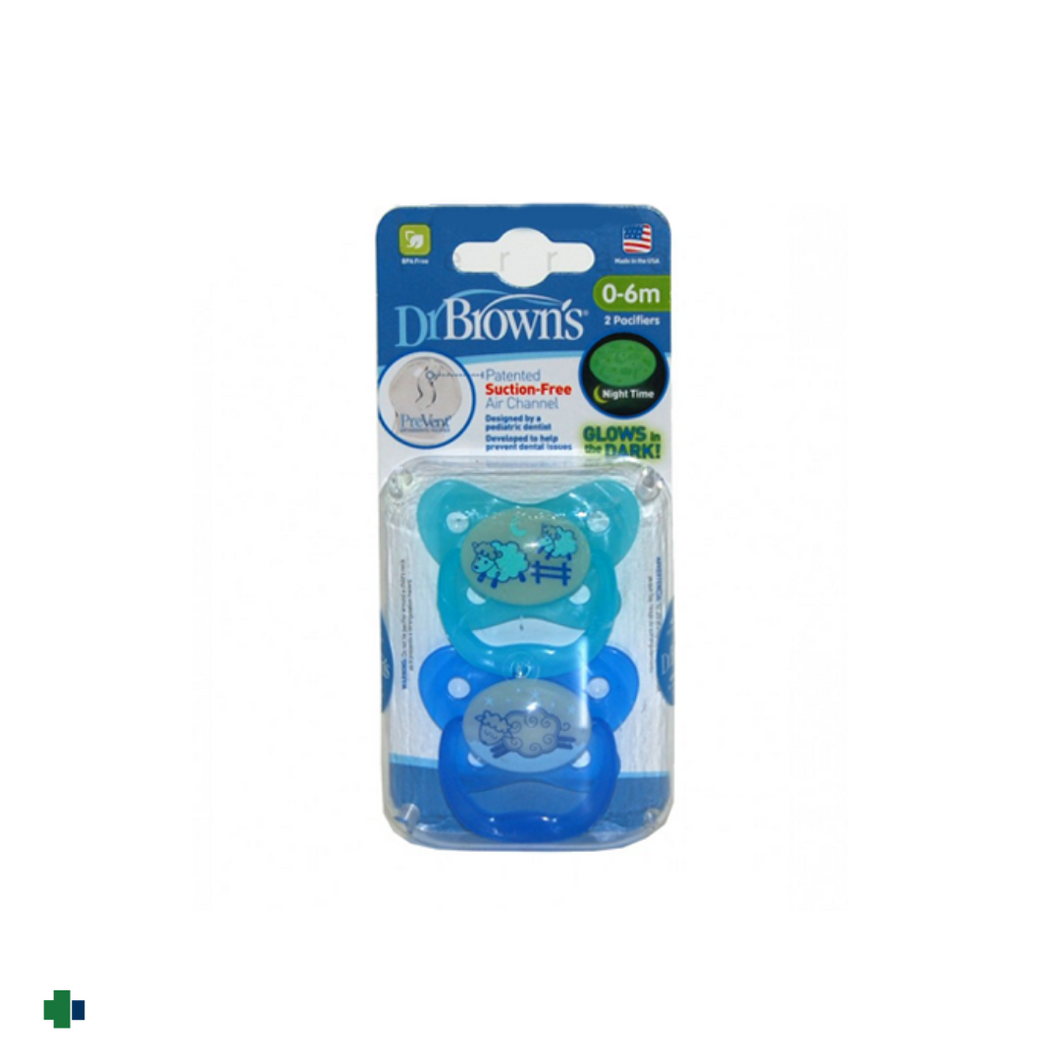 DR BROWN´S  CHUPETE PREVENT  NOCTURNO 0-6 MESES