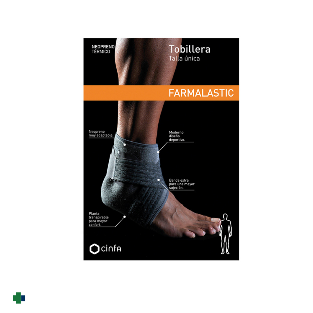 FARMALASTIC TOBILLERA NEOPRENO COLOR GRIS