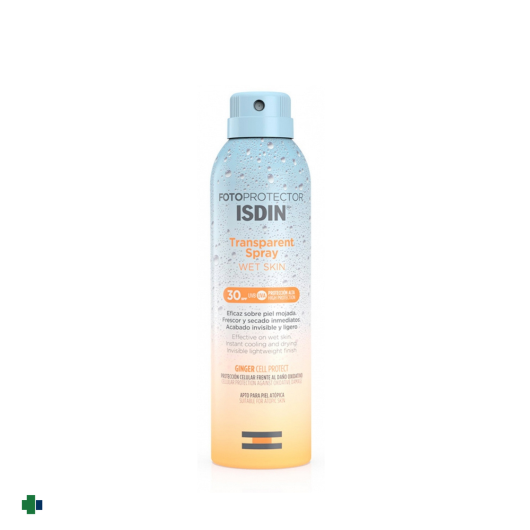 FOTOPROTECTOR ISDIN TRANSPARENT SPRAY WET SKIN SPF30+ 250 ML