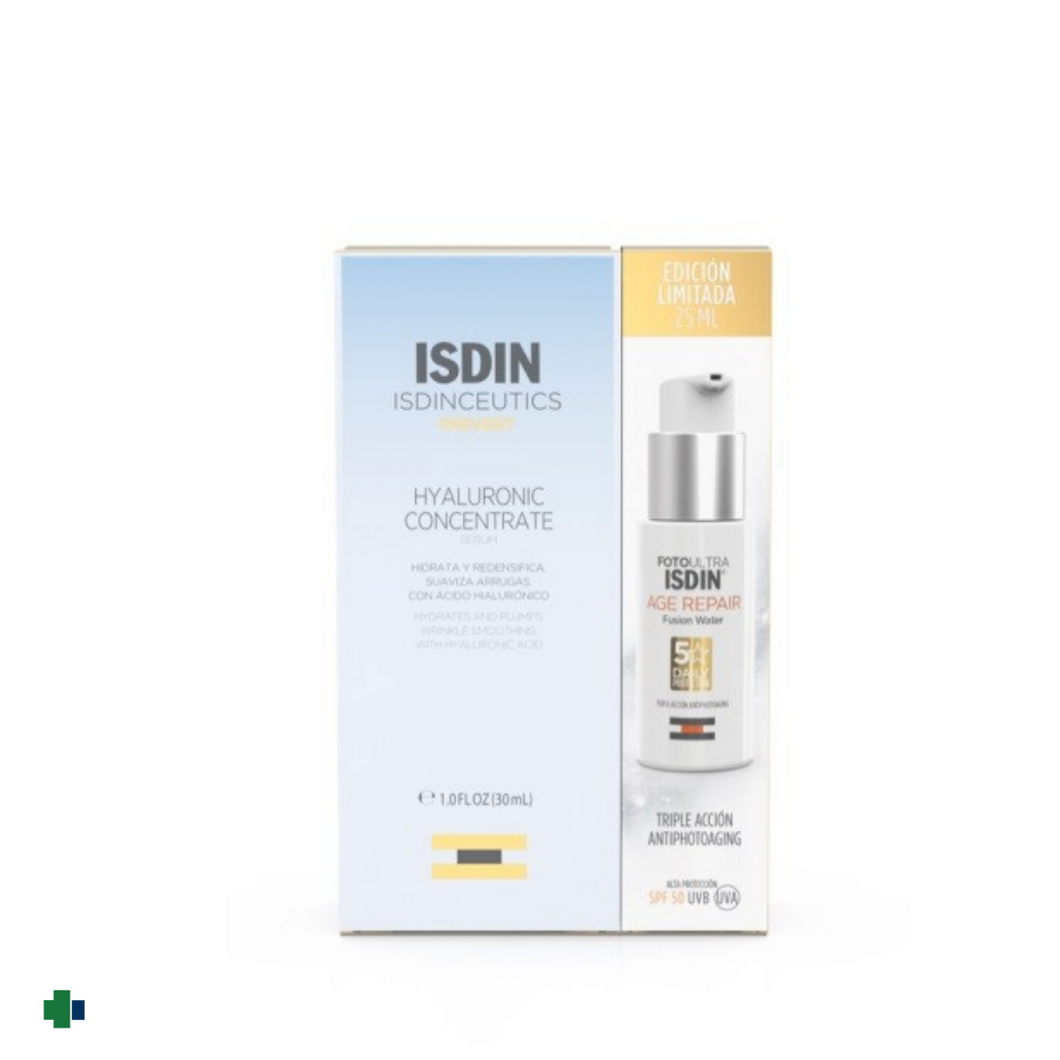 ISDINCEUTICS HYALURONIC COCENTRATE SERUM 30ML+REGALO SOLAR AGE RAPAIR SPF50+ 25ML