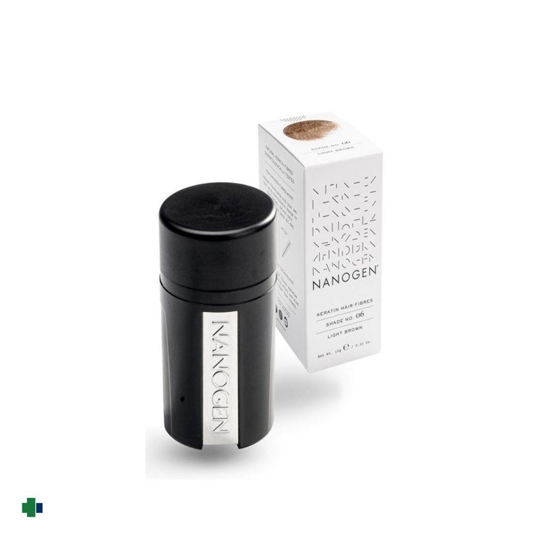 NANOGEN FIBRAS CAPILARES DE QUERATINA COLOR MORENO 15G
