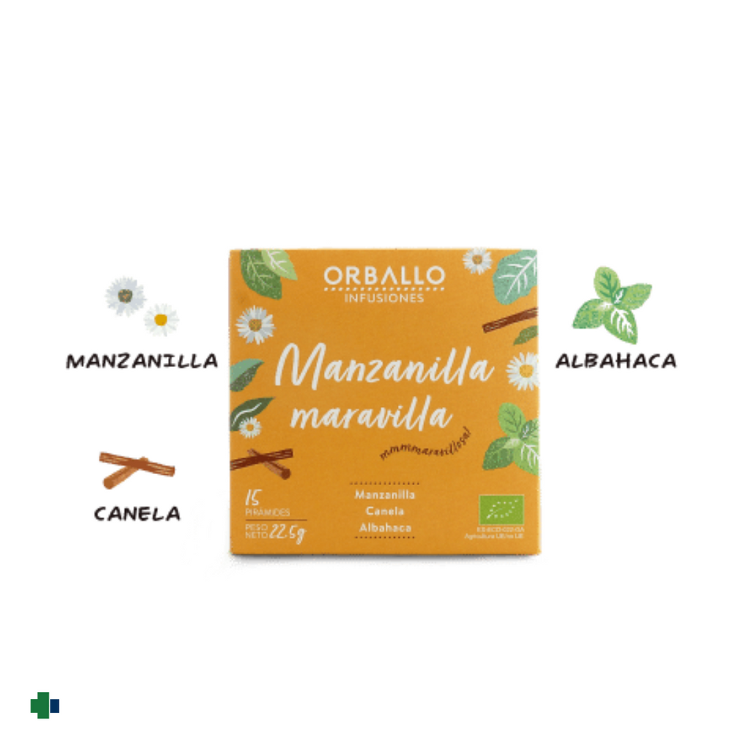ORBALLO  INFUSION MANZANILLA MARAVILLA 15 PIRAMIDES