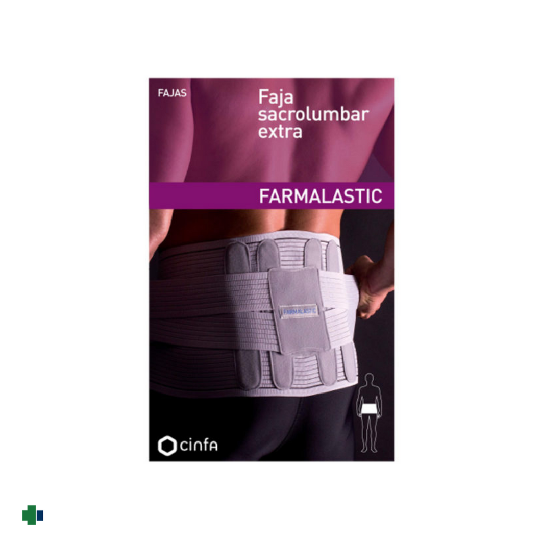 FARMALASTIC FAJA SACROLUMBAR  EXTRA  COLOR GRIS