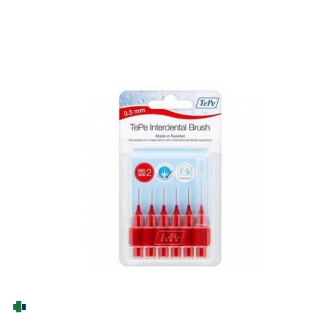 CEPILLO INTERDENTAL TEPE 0.5 MM ROJO