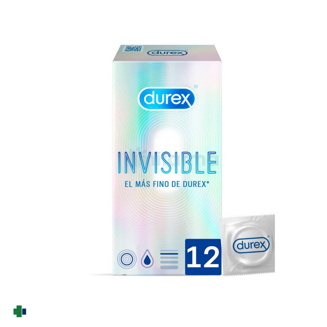 PRESERVATIVO DUREX INVISIBLE EXTRA-FINO SENSITIVO 12 UNIDADES