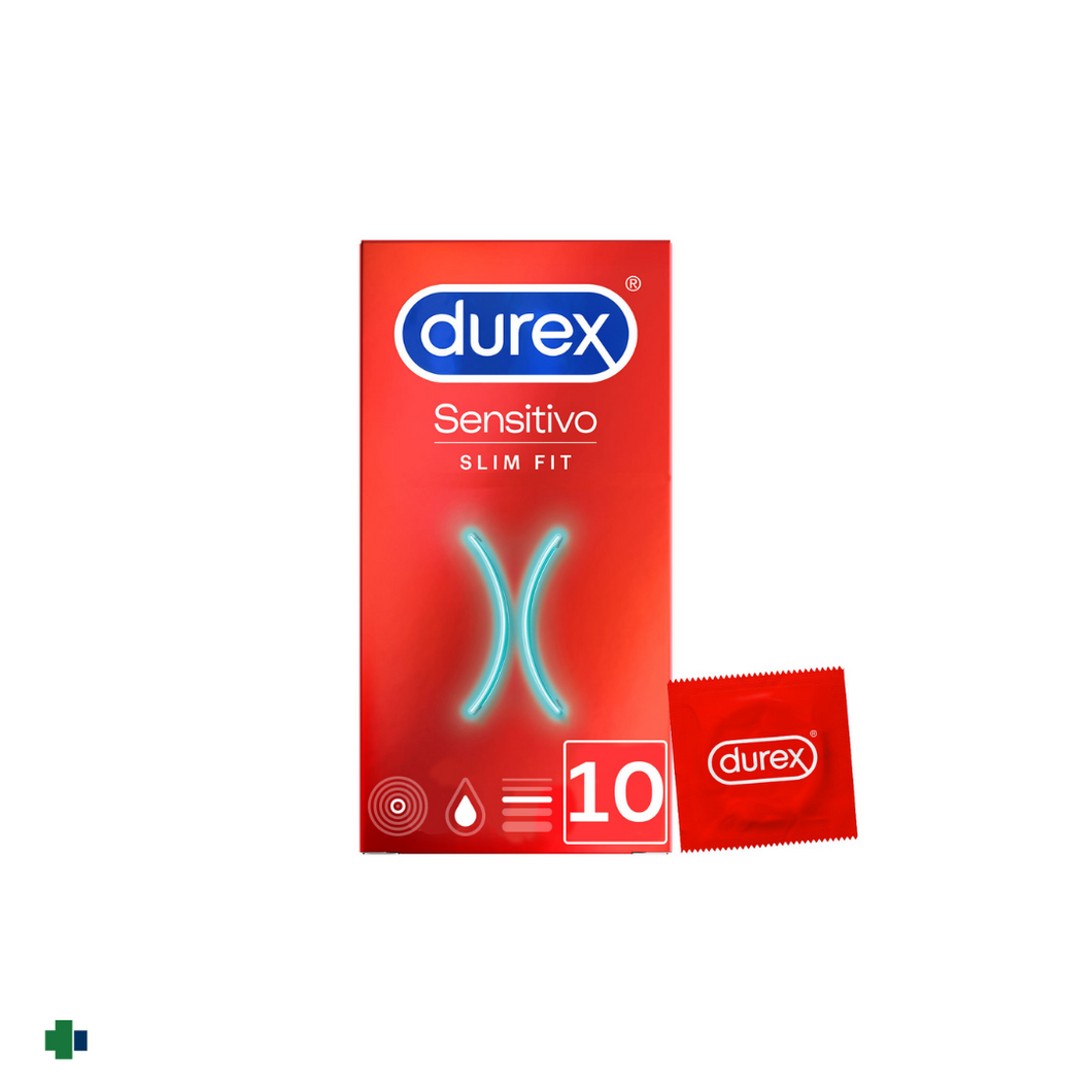 PRESERVATIVO DUREX SLIM FIT 10 UNIDADES