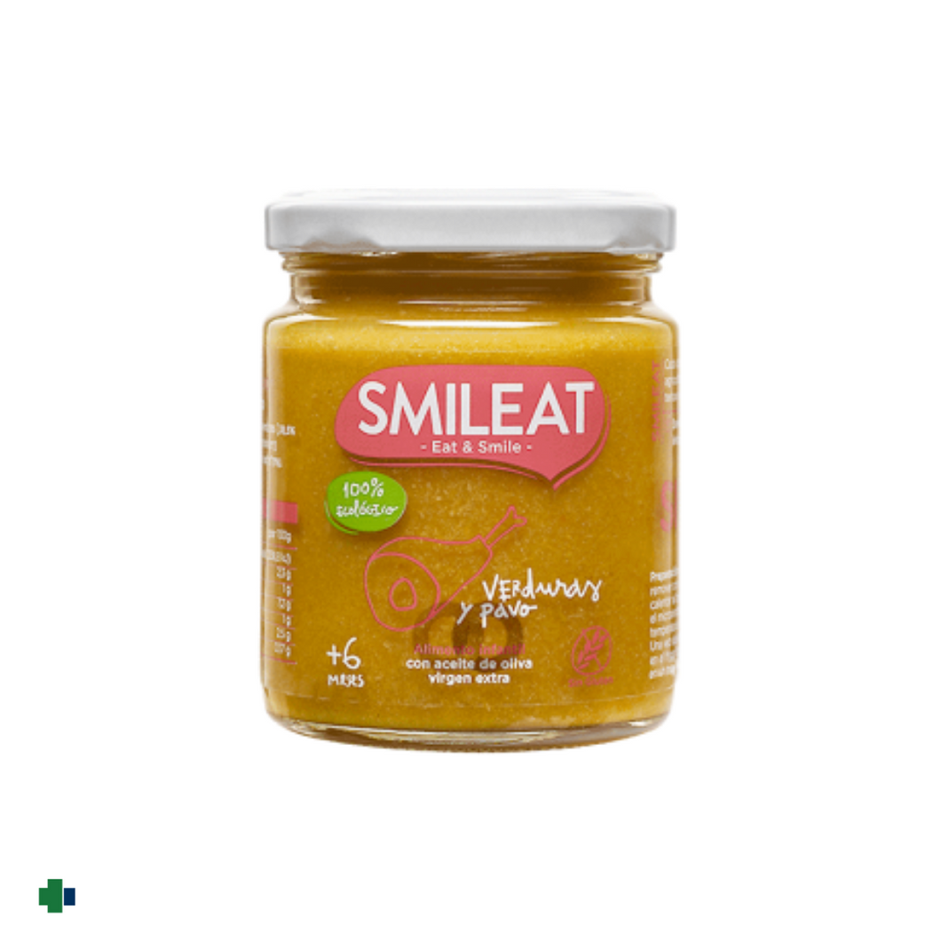 SMILEAT  POTITO ECOLÓGICO PAVO CON VERDURAS +6 MESES 230 GR.