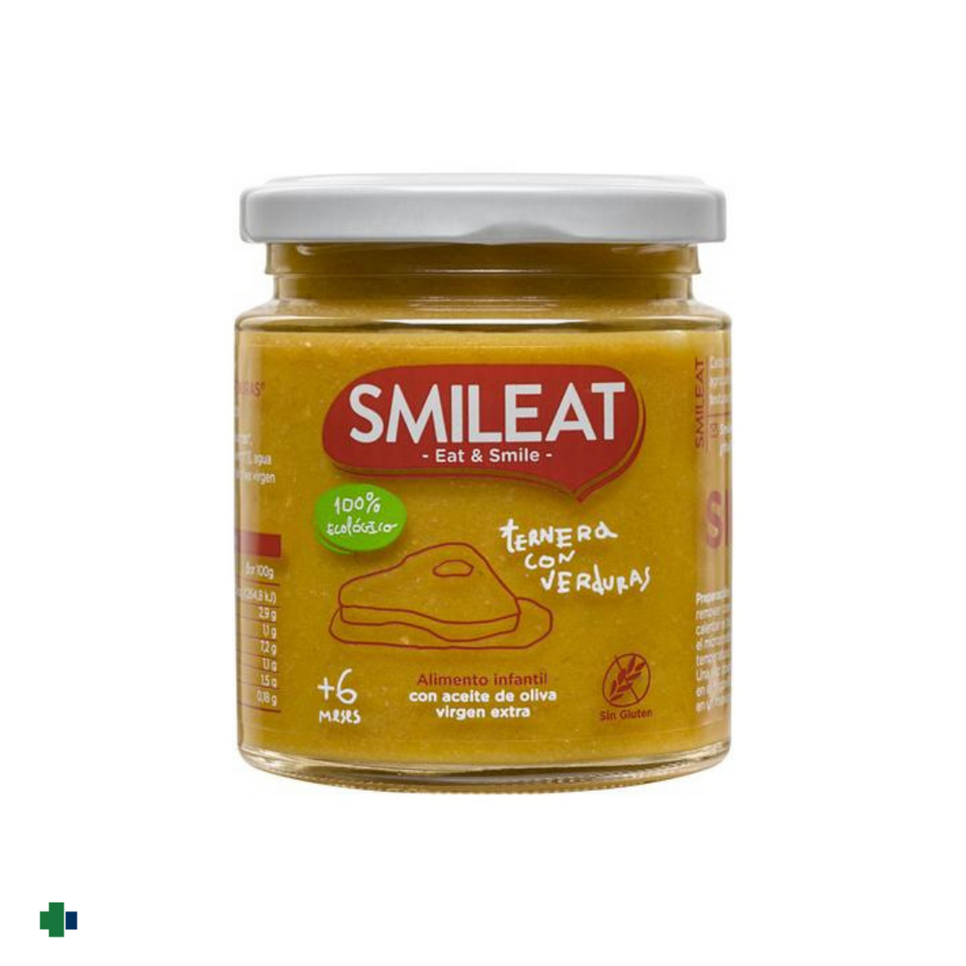 SMILEAT POTITO ECOLÓGICO TERNERA CON VERDURAS 6 MESES 230 GR.