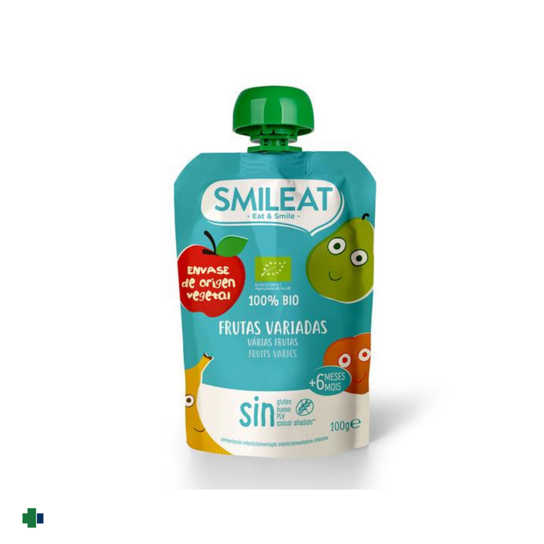 SMILEAT PURÉ ECOLÓGICO FRUTAS VARIADAS 100 GR.