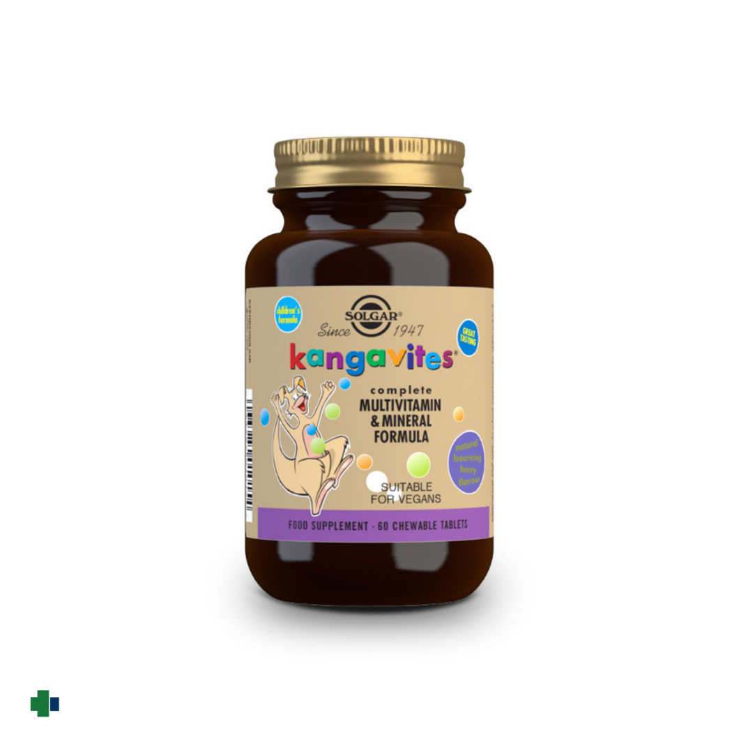 SOLGAR KANGAVITES MULTIFRUTAS DEL BOSQUE 60 COMPRIMIDOS MASTICABLES