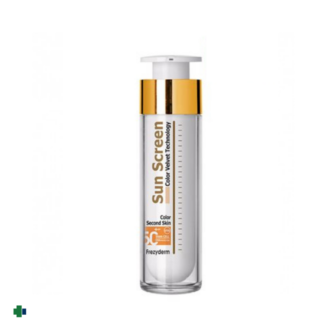 SUN SCREEN VELVET FACE SPF50+ COLOR FREZYDERM 50 ML