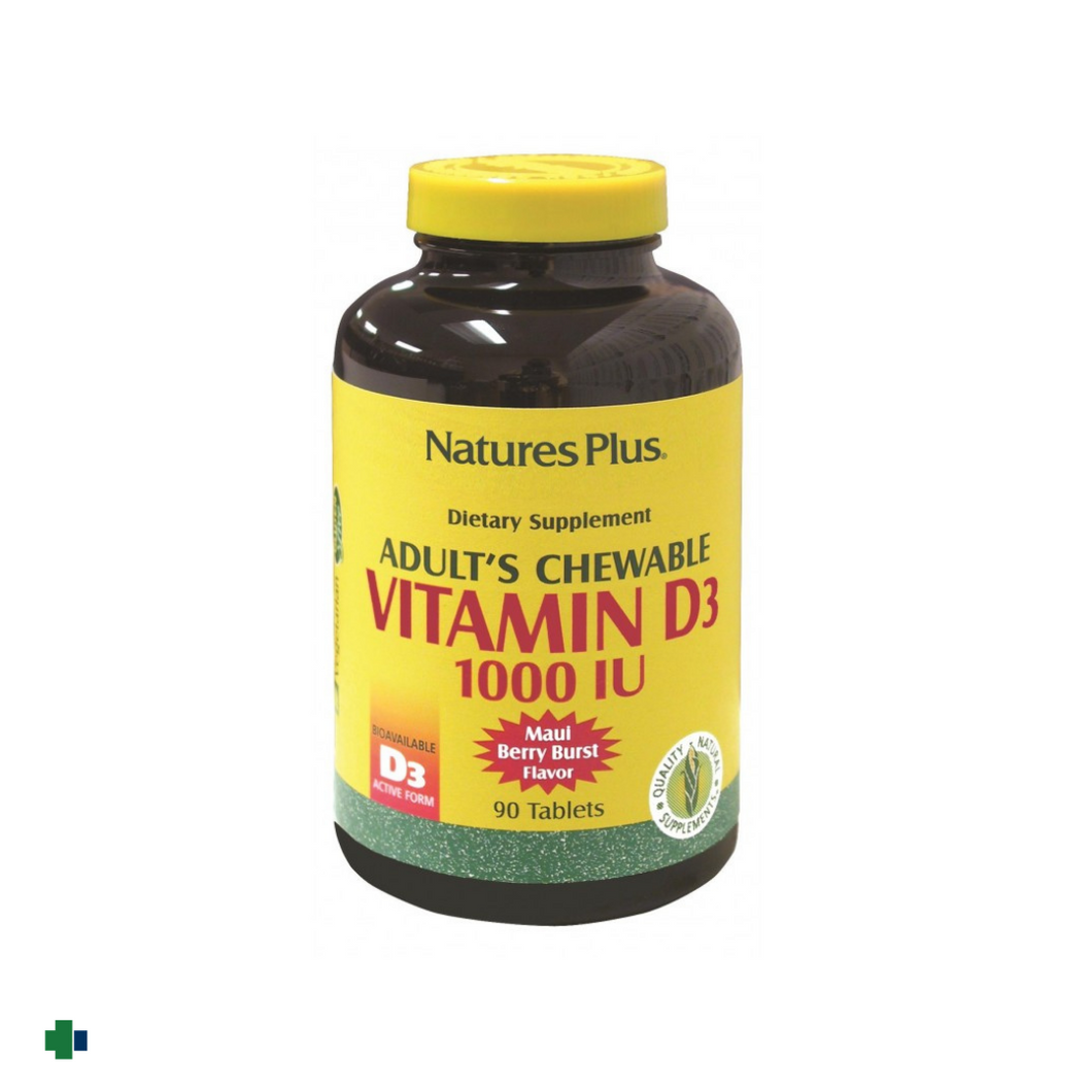 VITAMINA D3 1000UI 90 COMRPRIMIDOS MASTICABLES