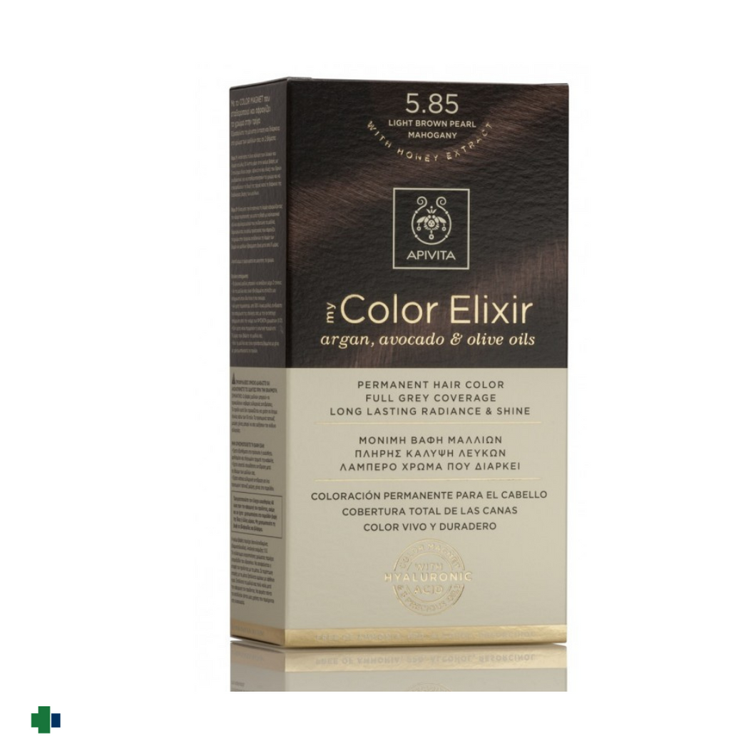 APIVITA TINTE 5.85 CASTAÑO CLARO PERLADO CAOBA