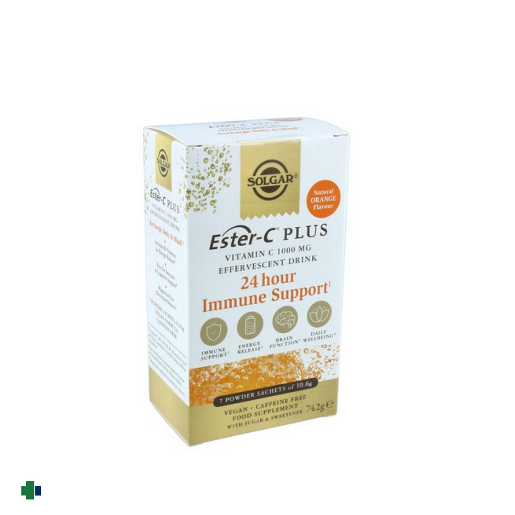 SOLGAR ESTER C  PLUS 7 SOBRES EFERVESCENTES