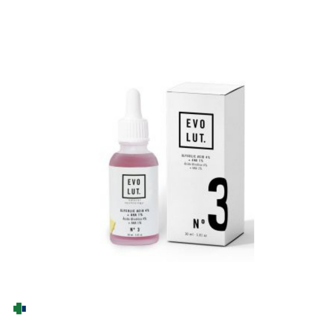 EVOLUT SERUM Nº 3 GLYCOLIC ACID+AHA