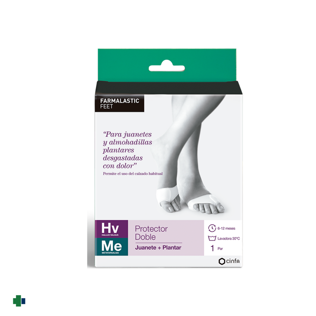 FARMALASTIC ALMOHADILLA DOBLE PROTECCION ( PLANTA+JUANETE)