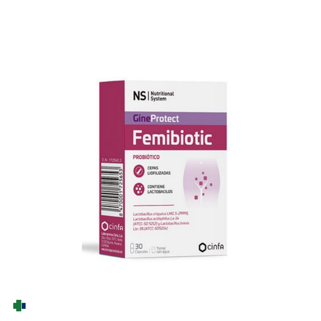 NS  GINEPROTECT FEMIBIOTIC 30 CAPSULAS