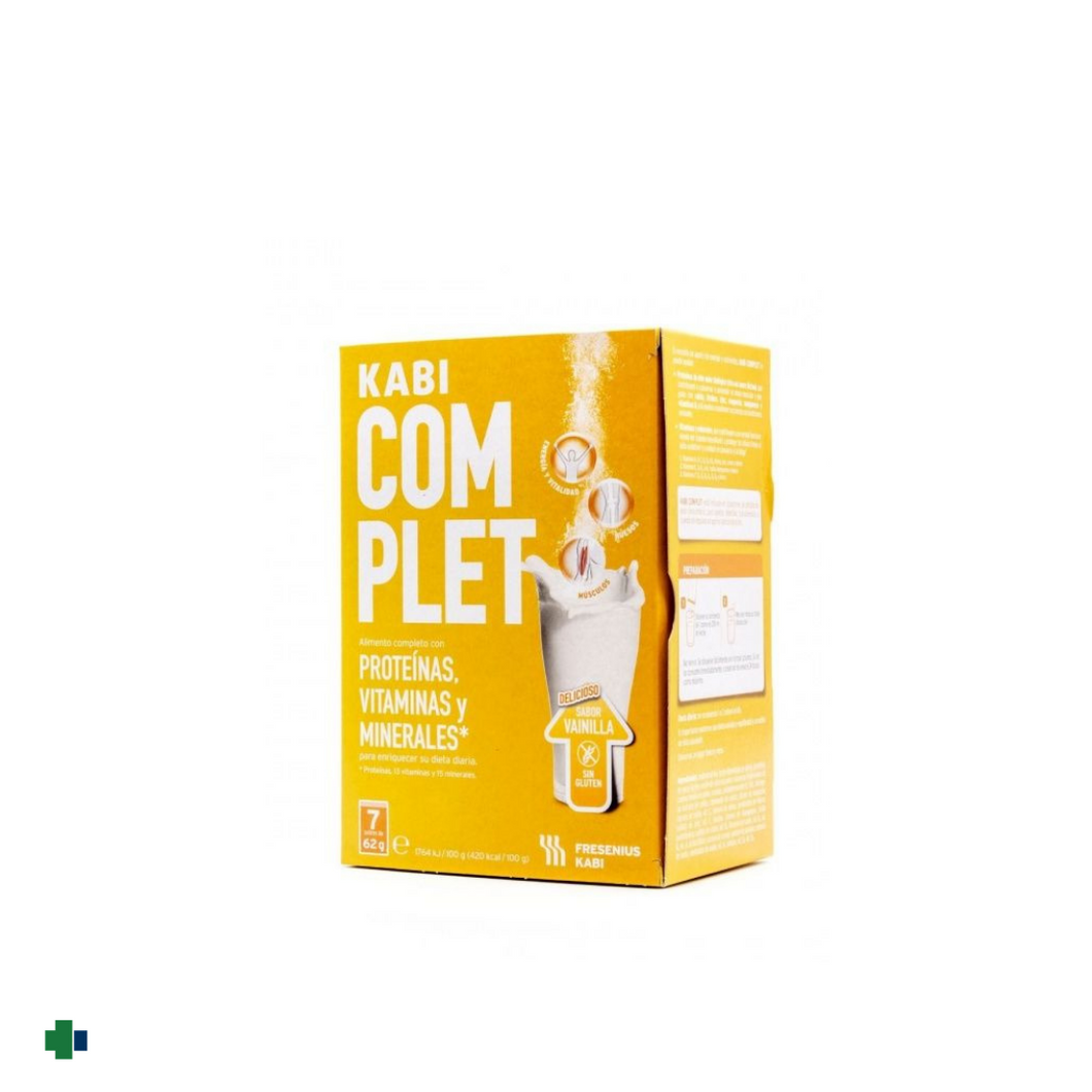KABI COMPLET POLVO 7 SOBRES  SABOR VAINILLA 62 G