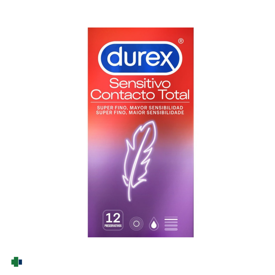 PRESERVATIVO DUREX CONTACTO TOTAL FINO 12 UNIDADES