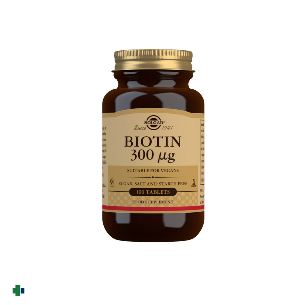 SOLGAR BIOTINA 300MCG 100 COMPRIMIDOS