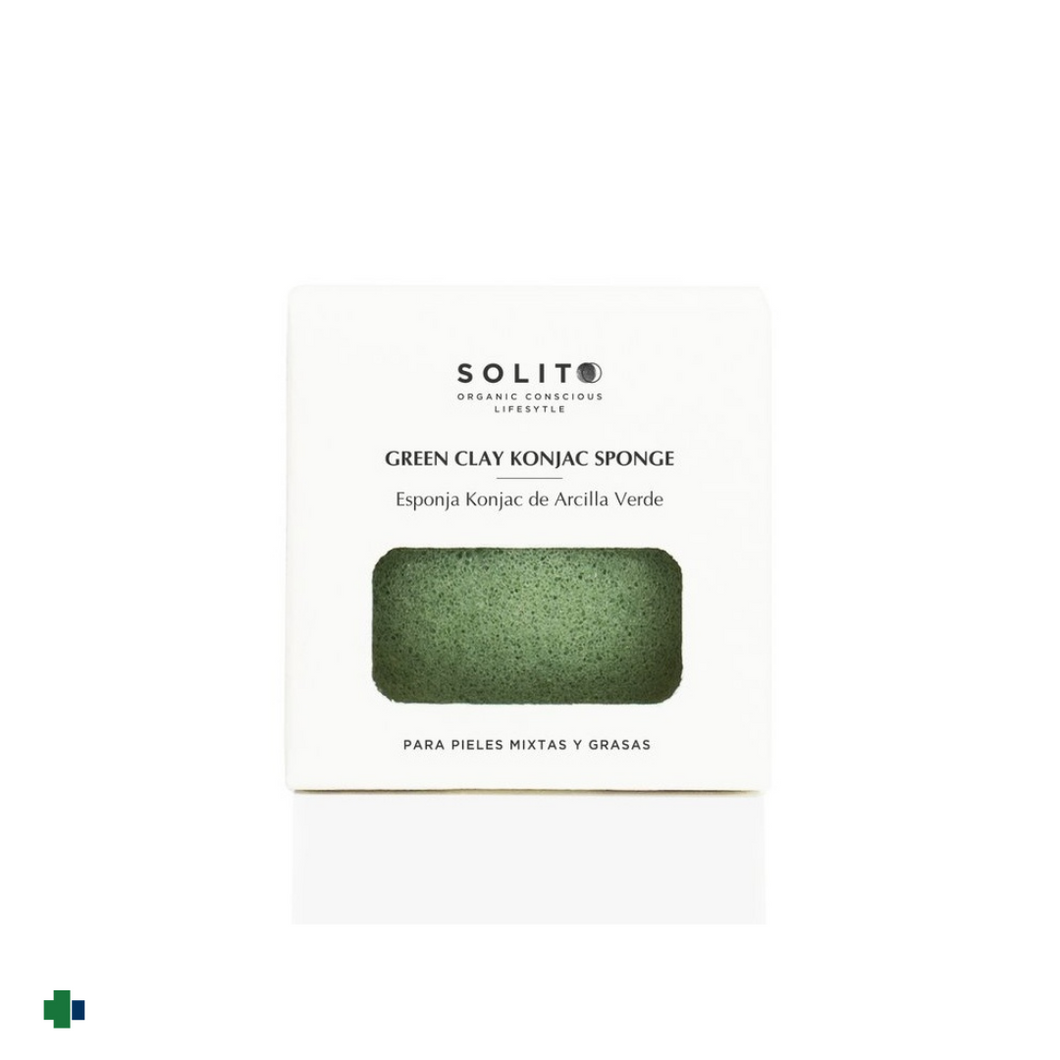 SOLITO ESPONJA KONJAC ARCILLA VERDE